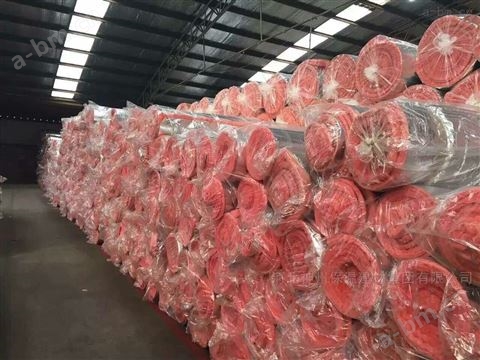哪里有卖红色玻璃棉毡90厚10kg保温价格